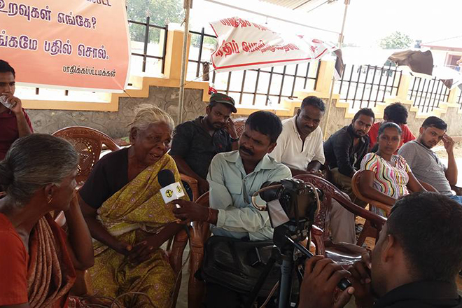 කෝපාපුලව් ජනතාව තම ඉඩම් ඉල්ලා සටනක